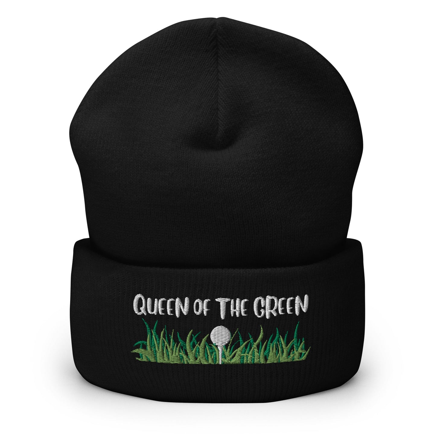 Funny Golfer Gifts  Beanie Black Queen Of The Green Beanie
