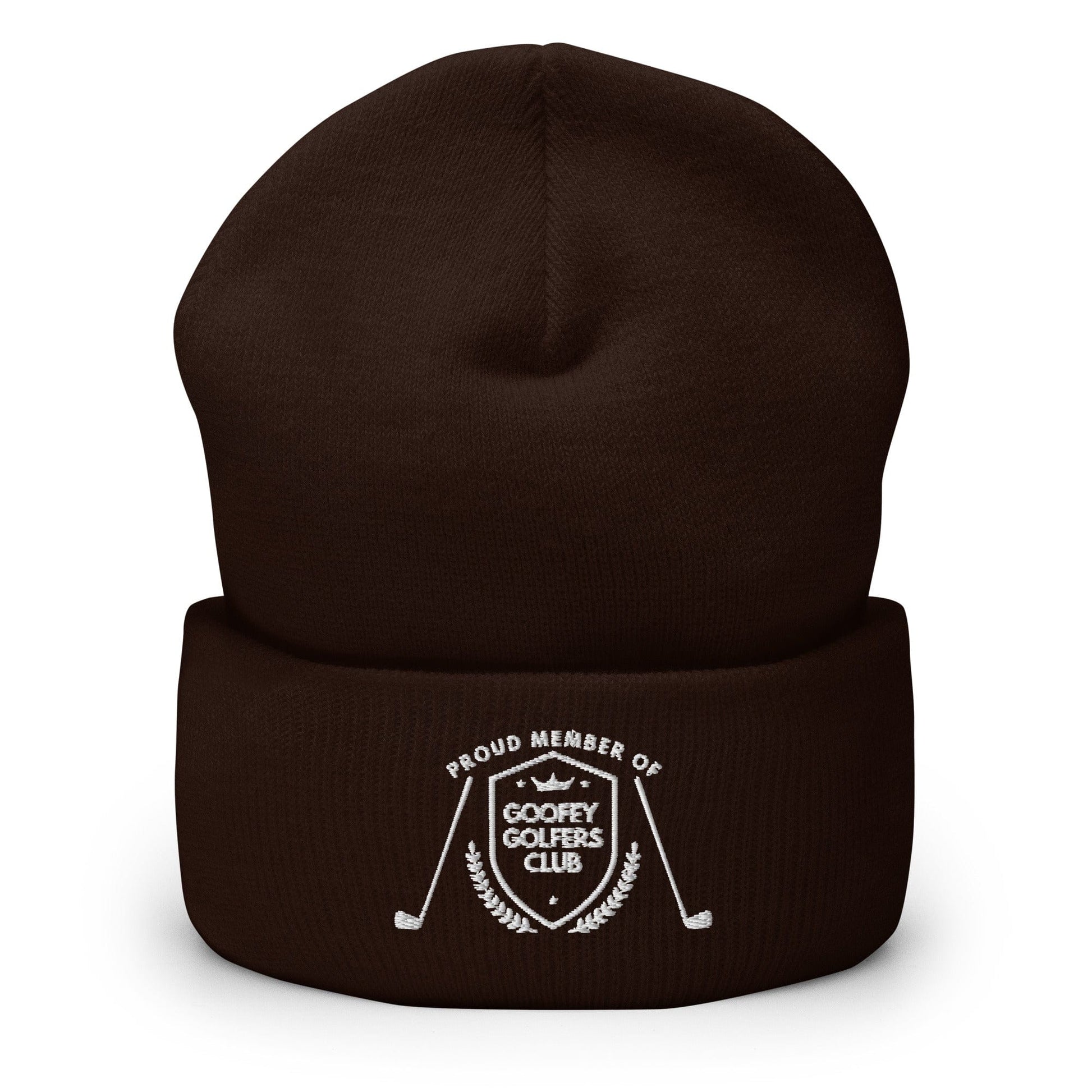 Funny Golfer Gifts  Beanie Brown Goofey Golfers Club Beanie