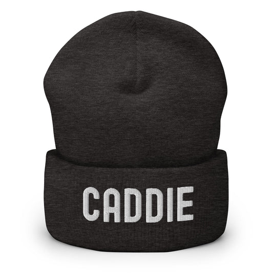 Funny Golfer Gifts  Beanie Dark Grey Caddie Beanie