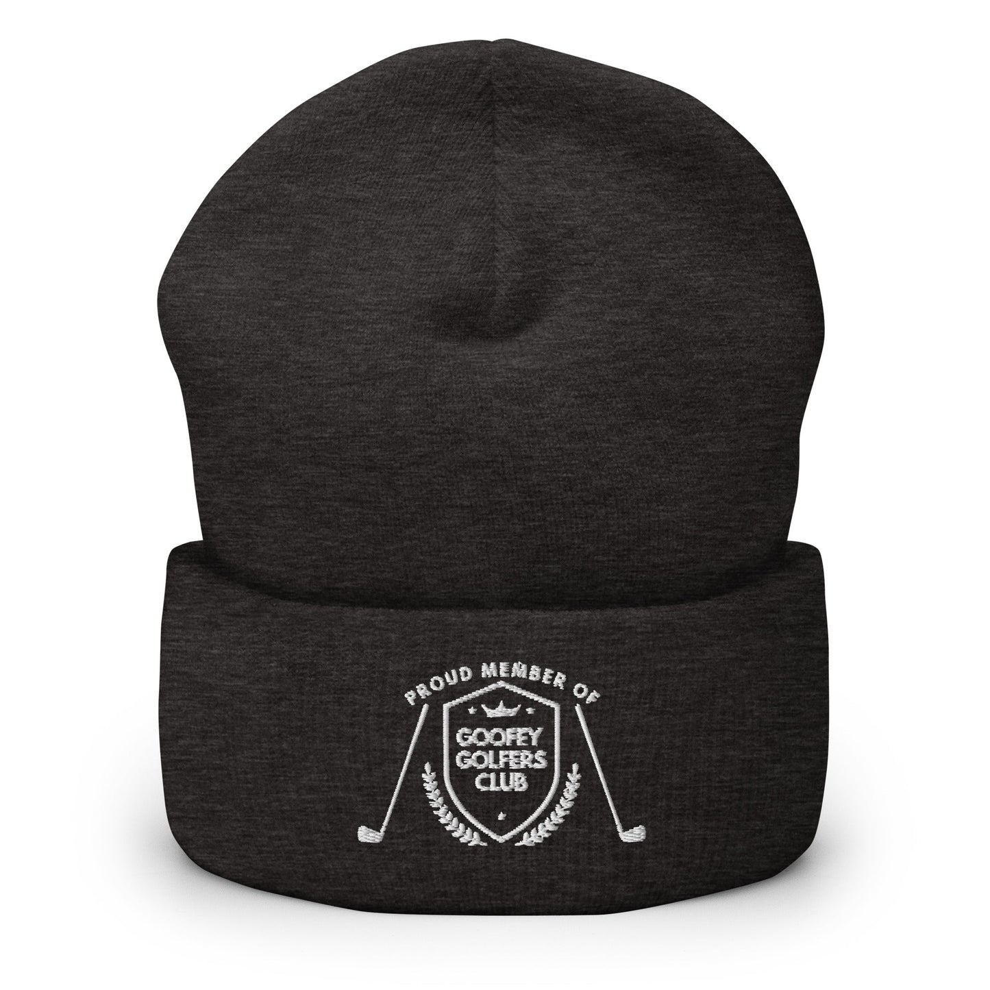 Funny Golfer Gifts  Beanie Dark Grey Goofey Golfers Club Beanie