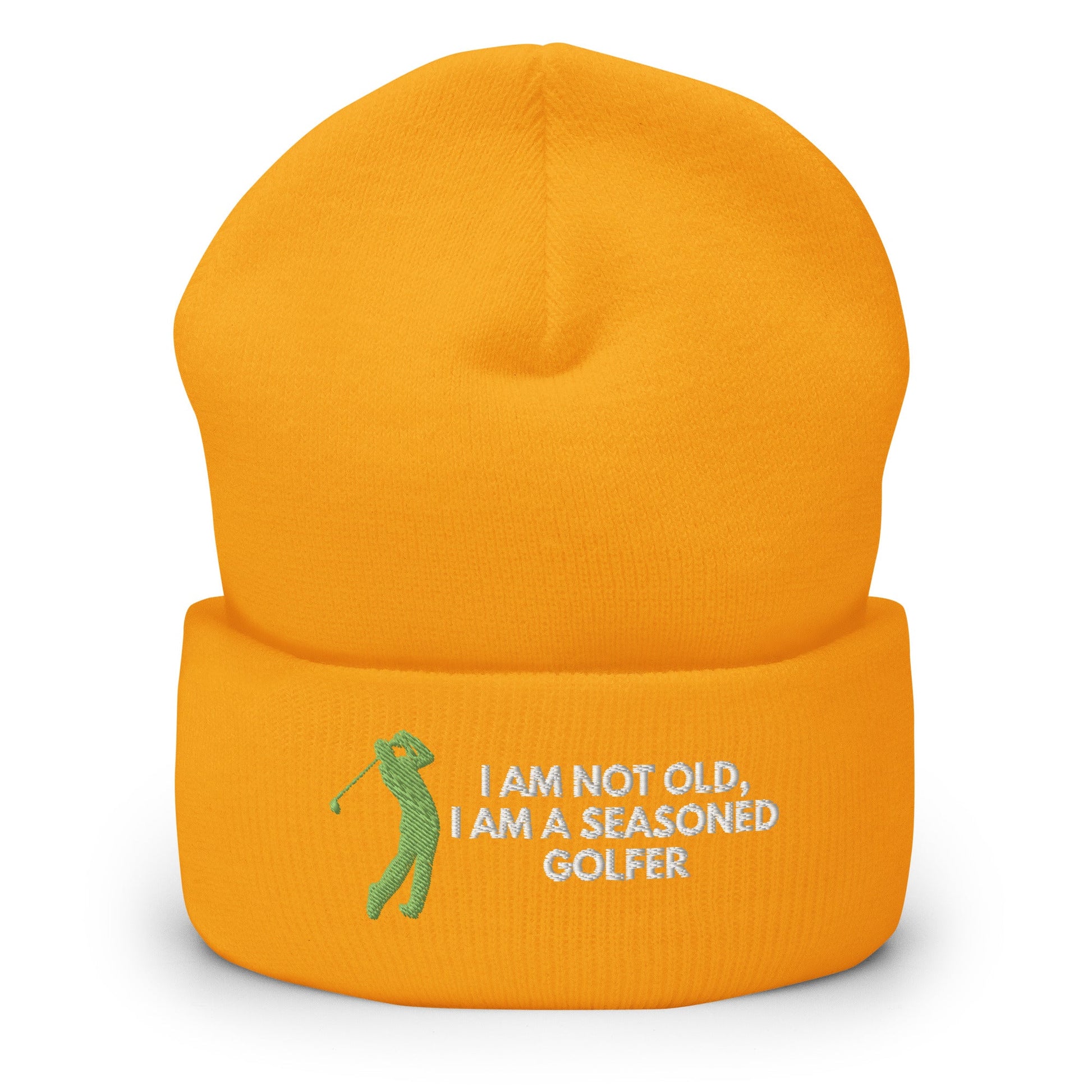Funny Golfer Gifts  Beanie Gold Im Not Old I Am A Seasoned Golfer Hat Beanie