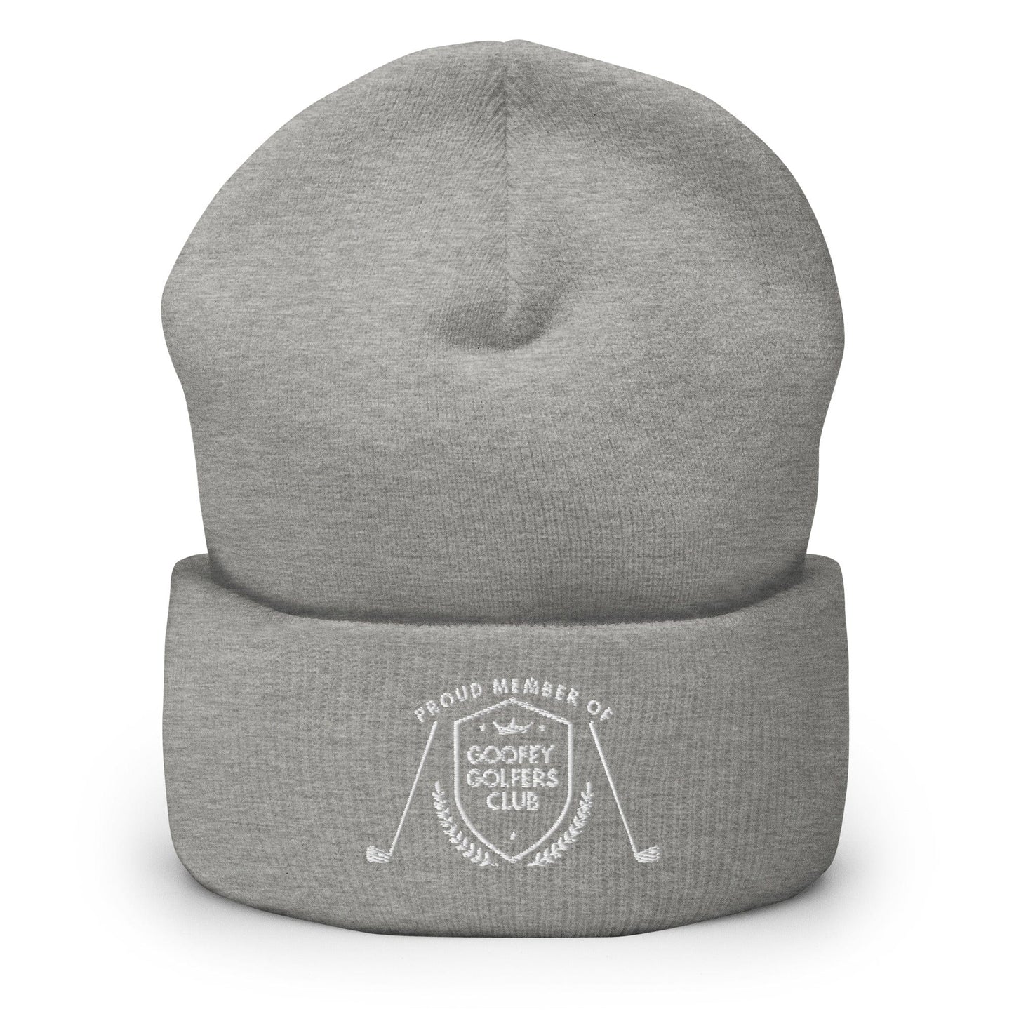 Funny Golfer Gifts  Beanie Heather Grey Goofey Golfers Club Beanie