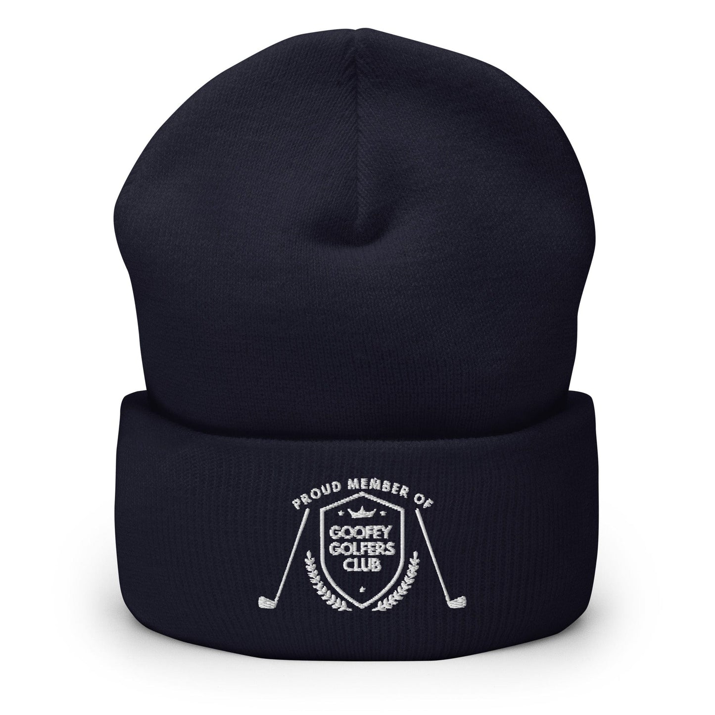 Funny Golfer Gifts  Beanie Navy Goofey Golfers Club Beanie