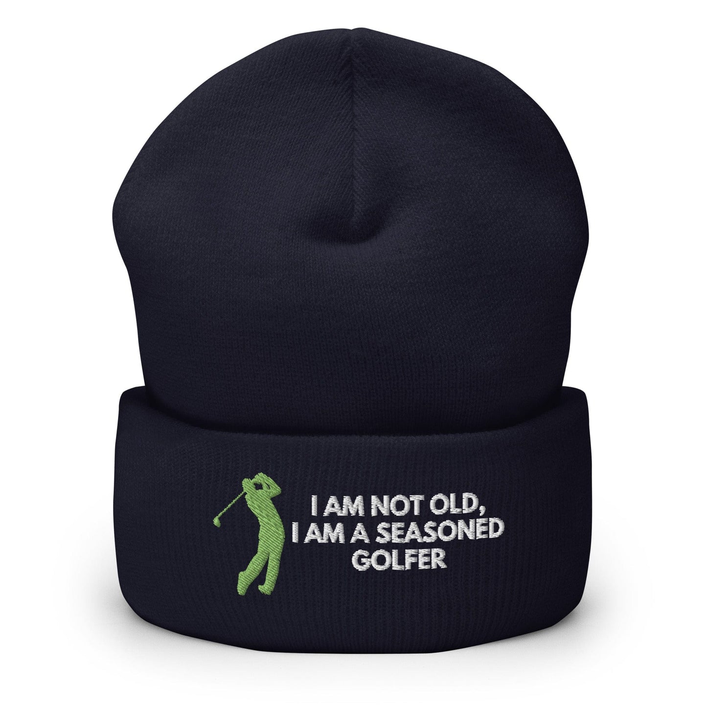 Funny Golfer Gifts  Beanie Navy Im Not Old I Am A Seasoned Golfer Hat Beanie