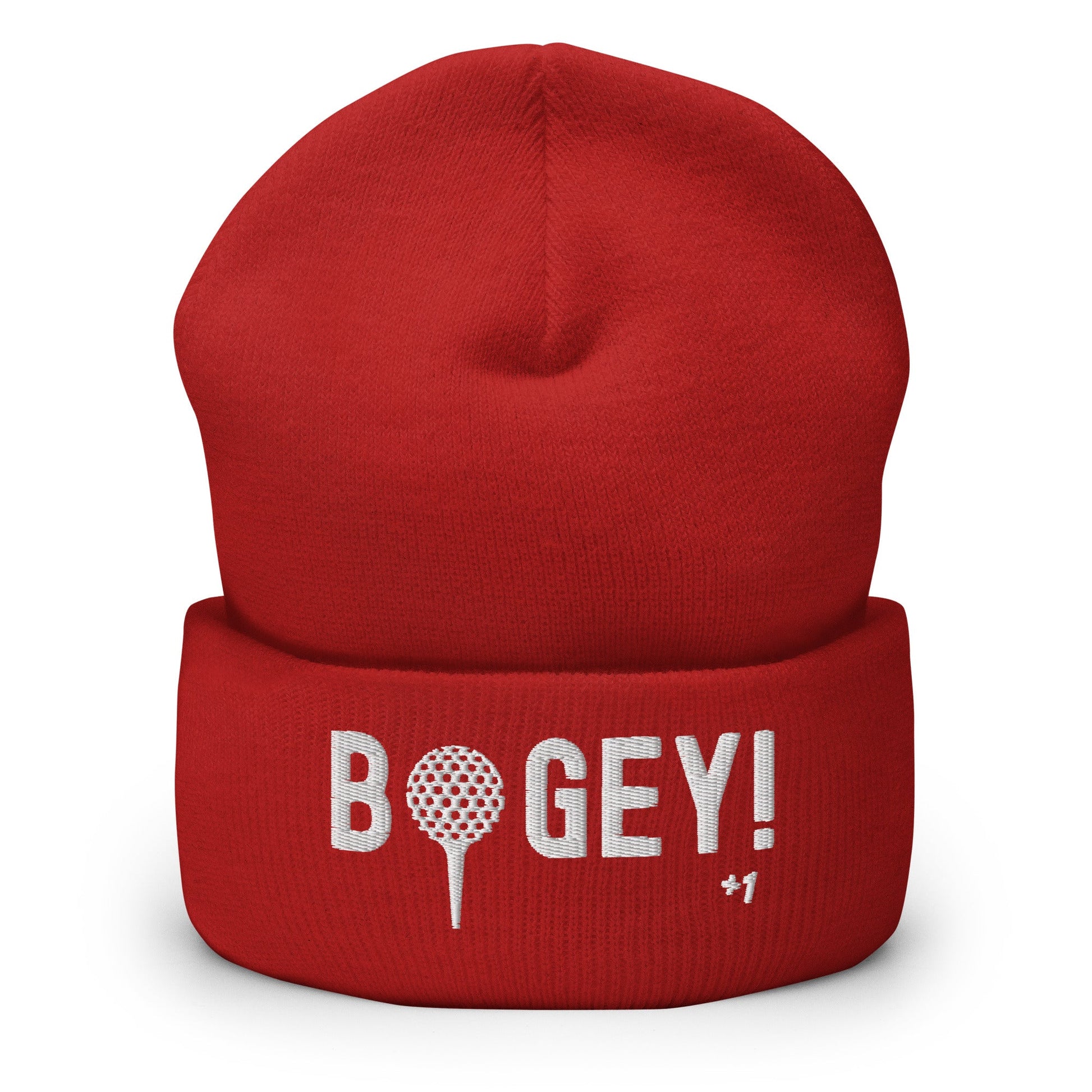 Funny Golfer Gifts  Beanie Red Bogey Hat Beanie