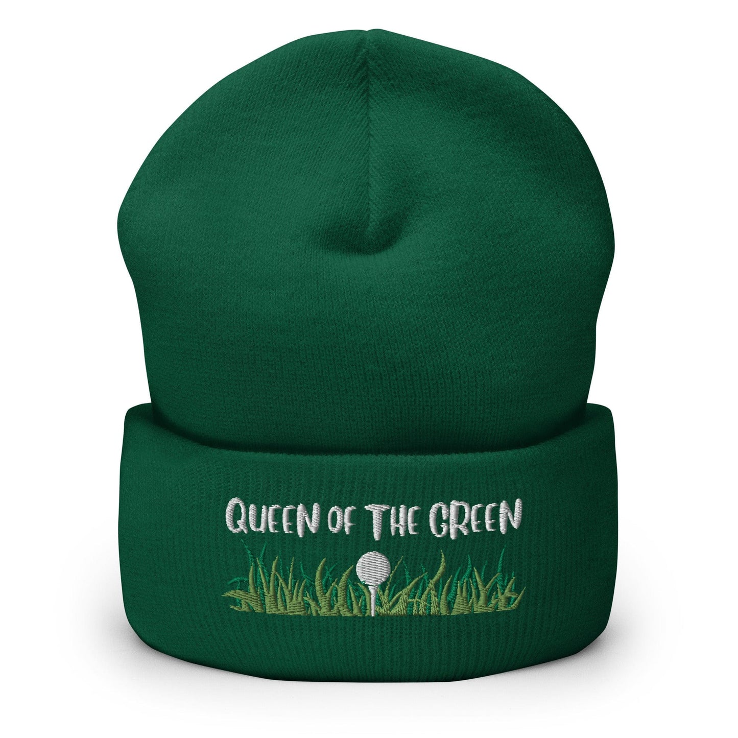 Funny Golfer Gifts  Beanie Spruce Queen Of The Green Beanie