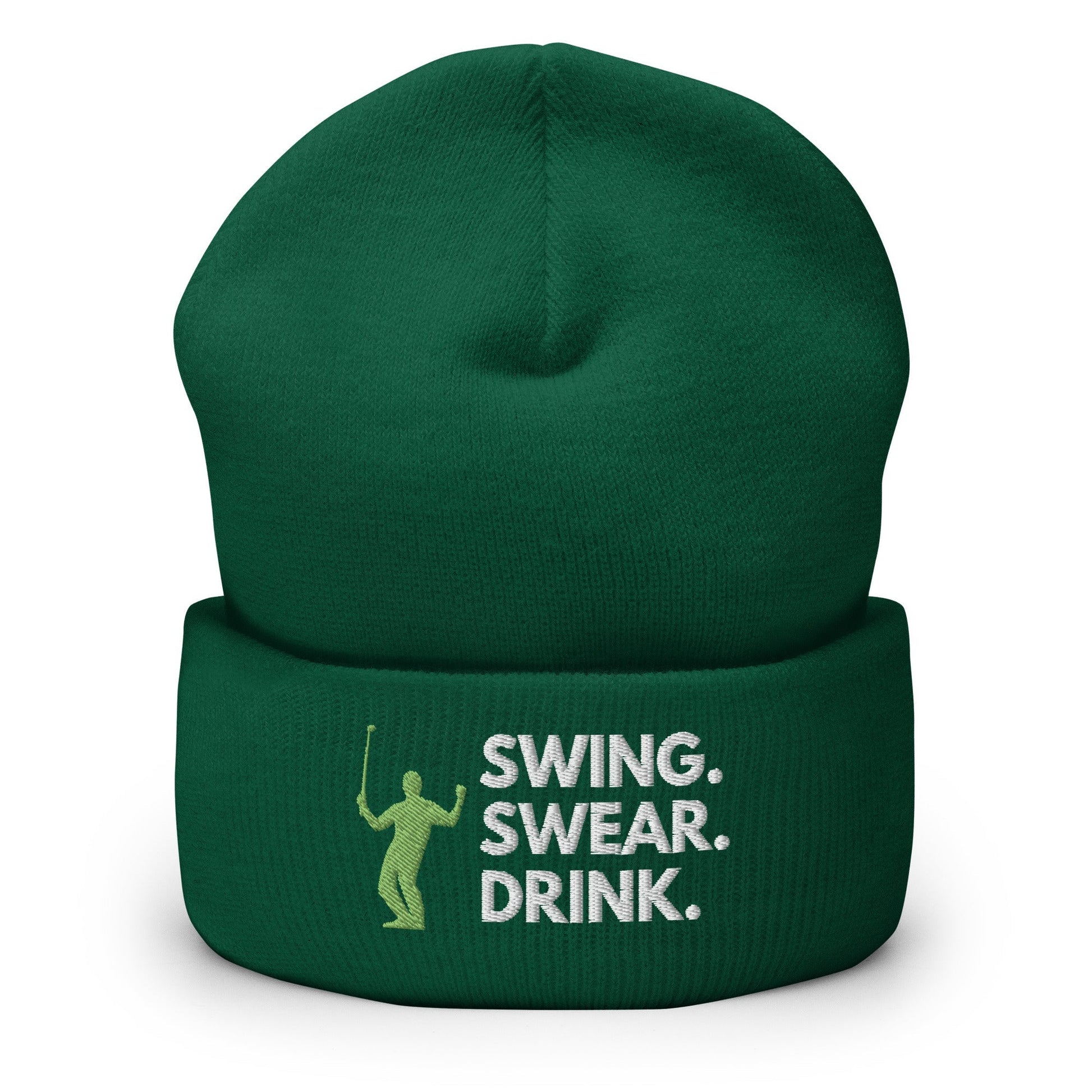 Funny Golfer Gifts  Beanie Spruce Swing. Swear. Drink Beanie