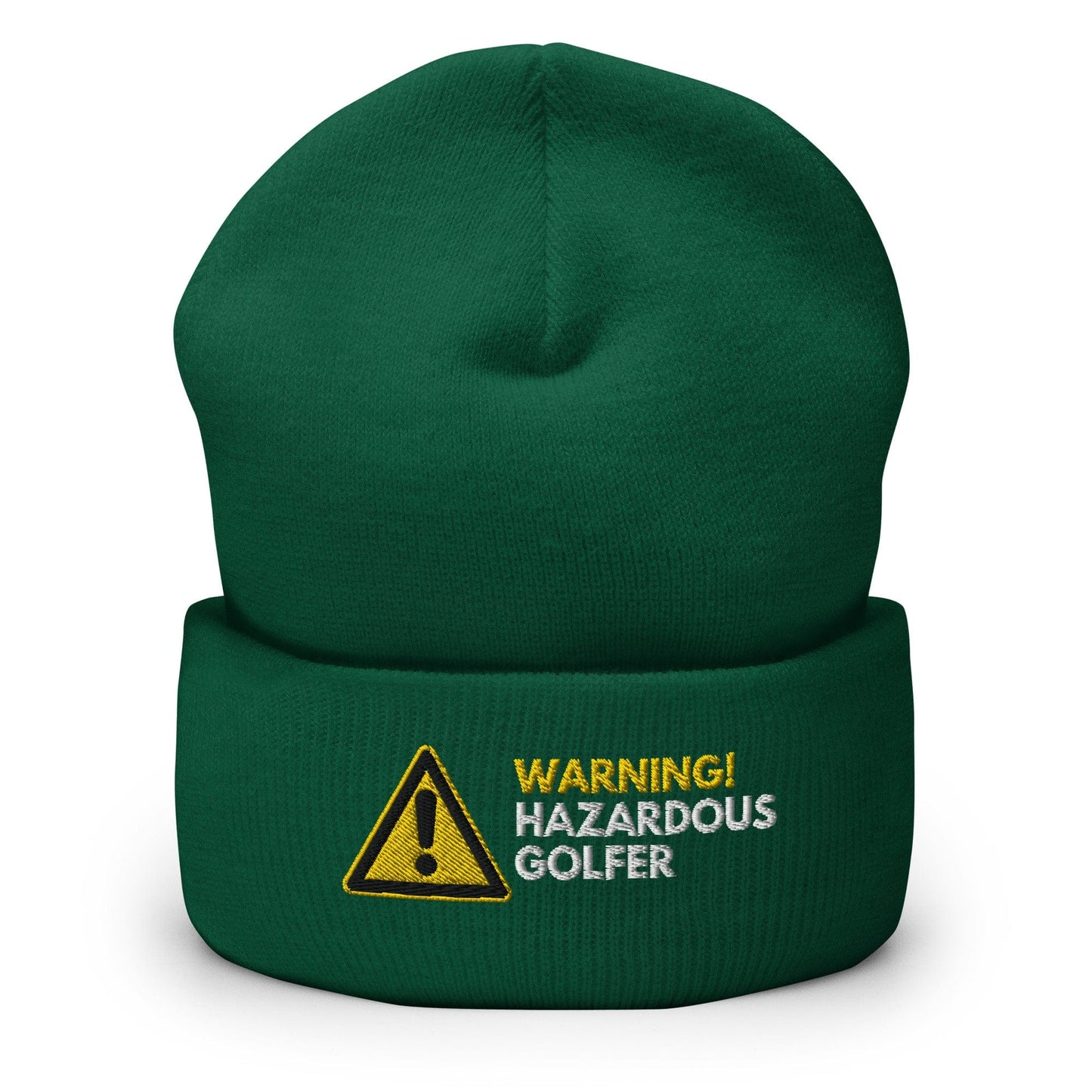 Funny Golfer Gifts  Beanie Spruce Warning Hazardous Golfer Beanie