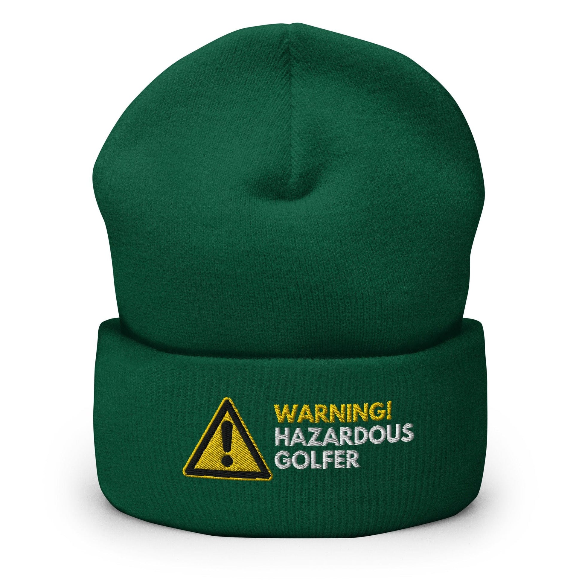 Funny Golfer Gifts  Beanie Spruce Warning Hazardous Golfer Beanie