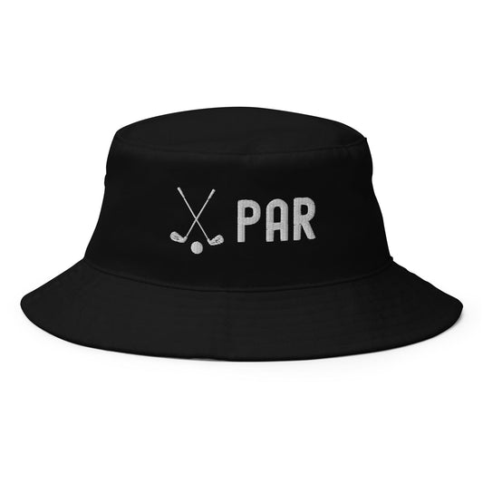 Funny Golfer Gifts  Bucket Hat Black Par Golf Club Golfball Hat Bucket Hat