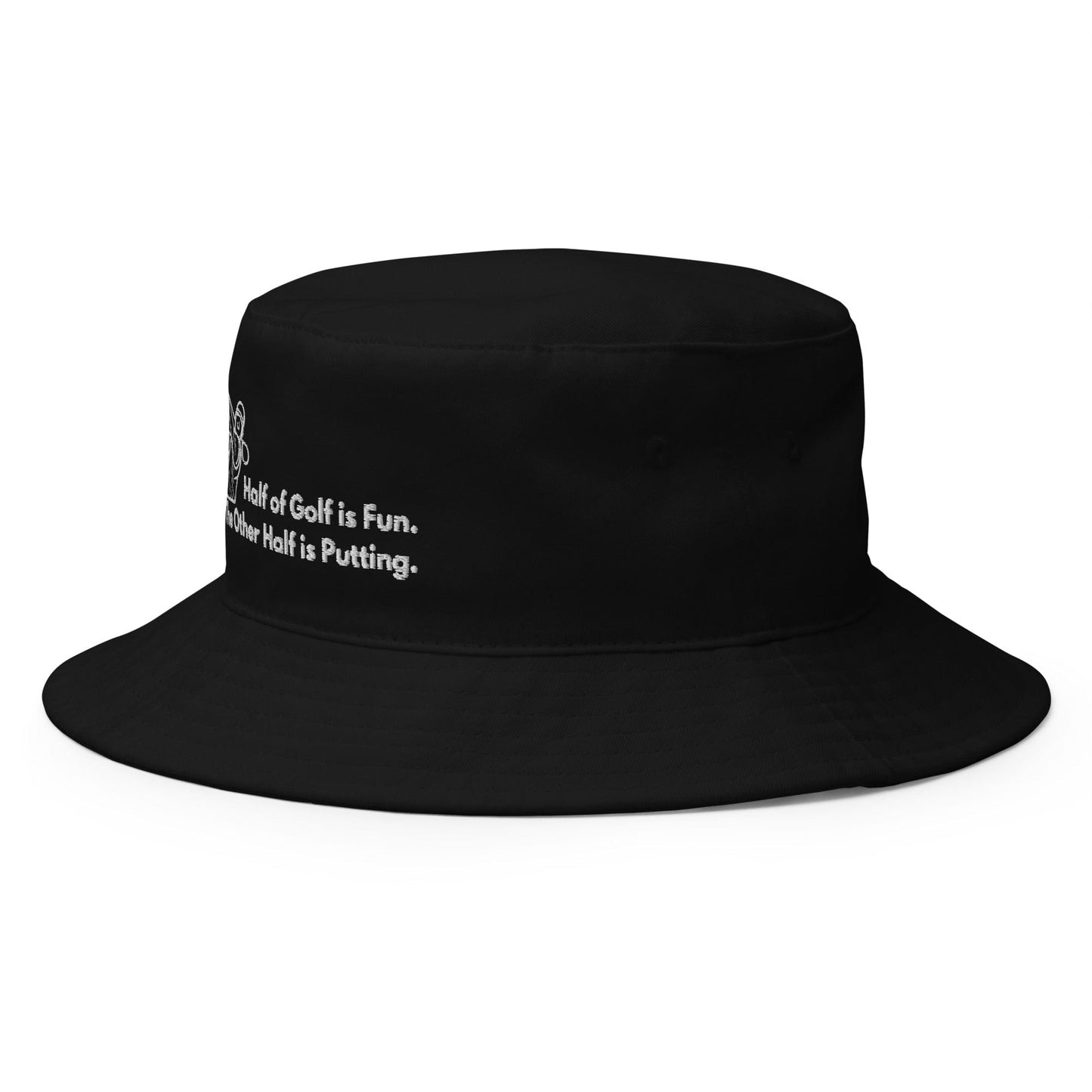 Funny Golfer Gifts  Bucket Hat Half of Golf is Fun The Other Half is Putting Bucket Hat