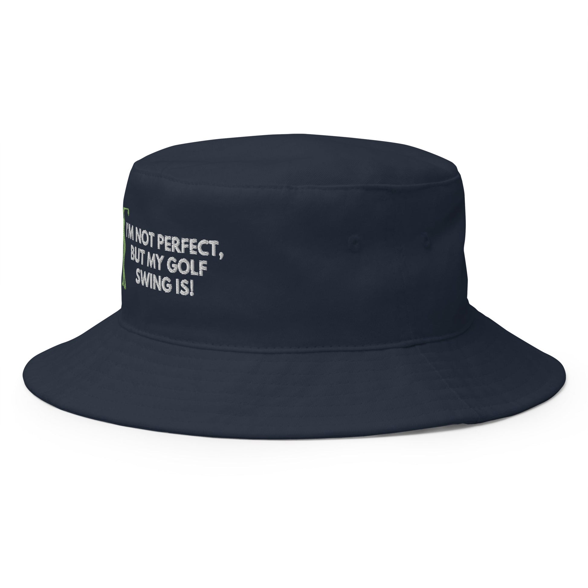 Funny Golfer Gifts  Bucket Hat I'm Not Perfect But My Golf Swing Is Hat Bucket Hat