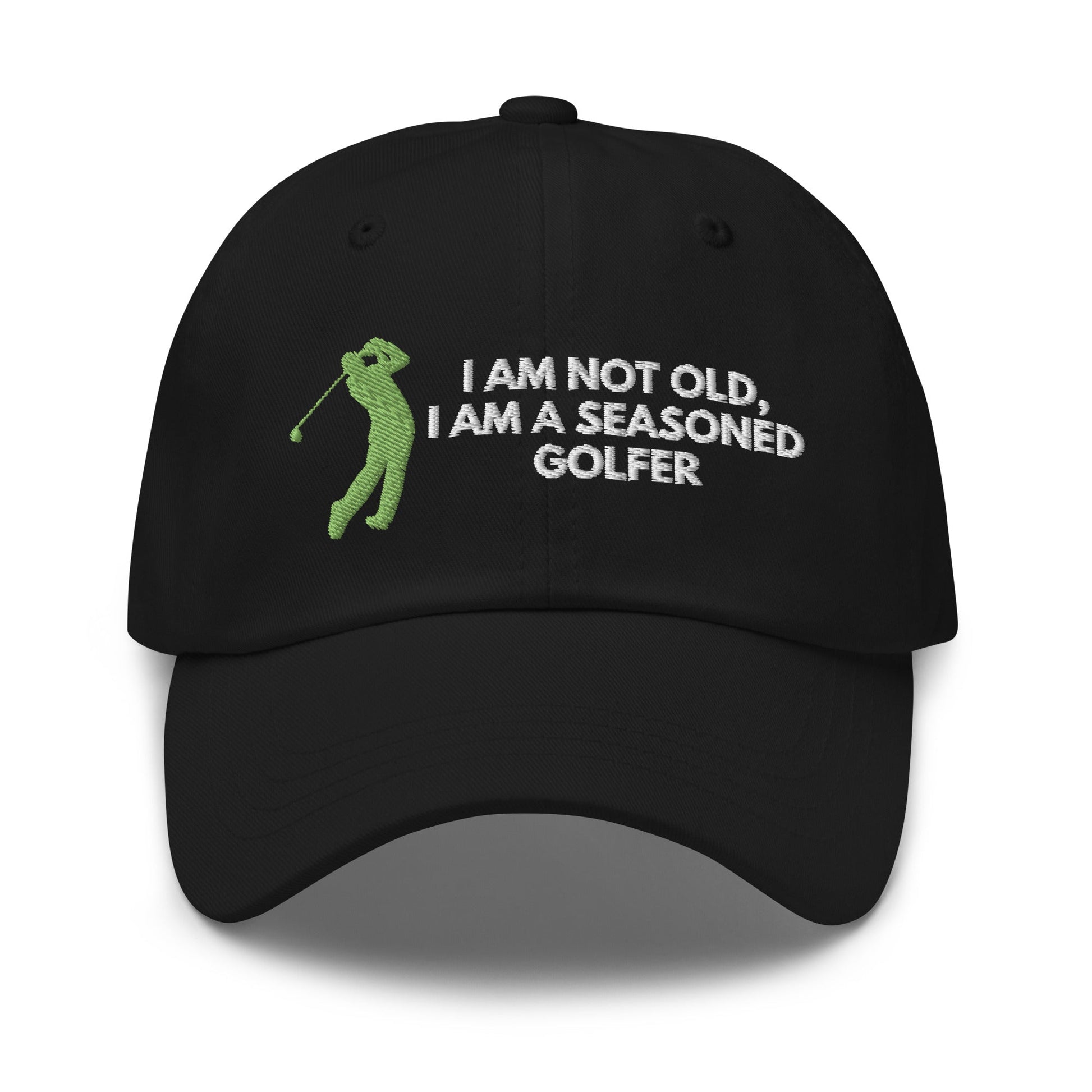Funny Golfer Gifts  Dad Cap Black Im Not Old I Am A Seasoned Golfer Hat Cap