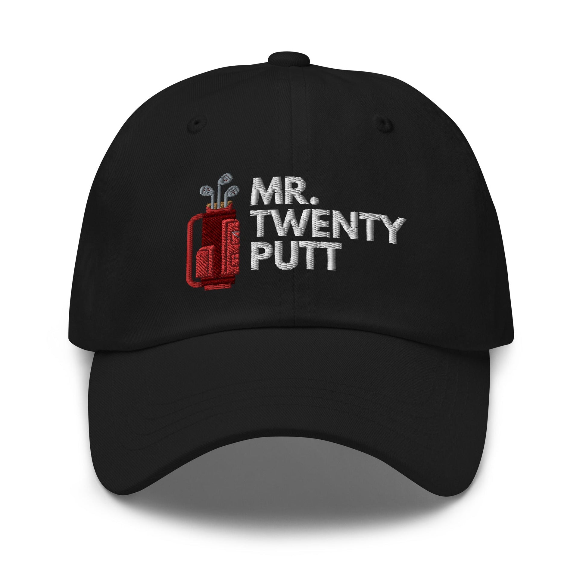 Funny Golfer Gifts  Dad Cap Black Mr. Twenty Putt Cap