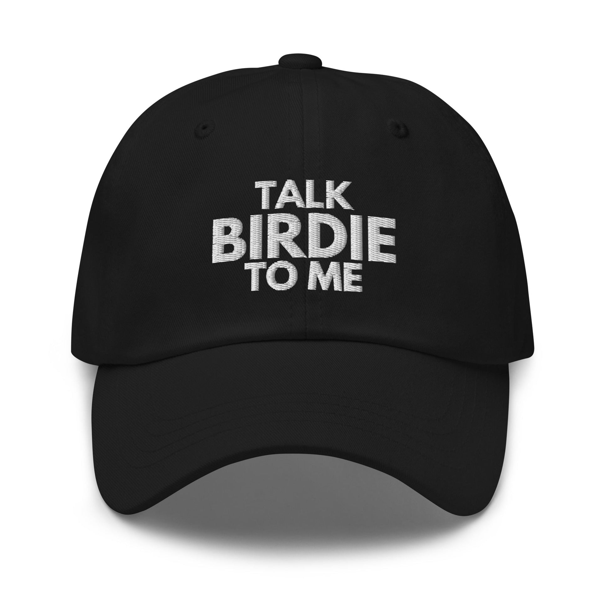 Funny Golfer Gifts  Dad Cap Black Talk Birdie To Me Hat Cap