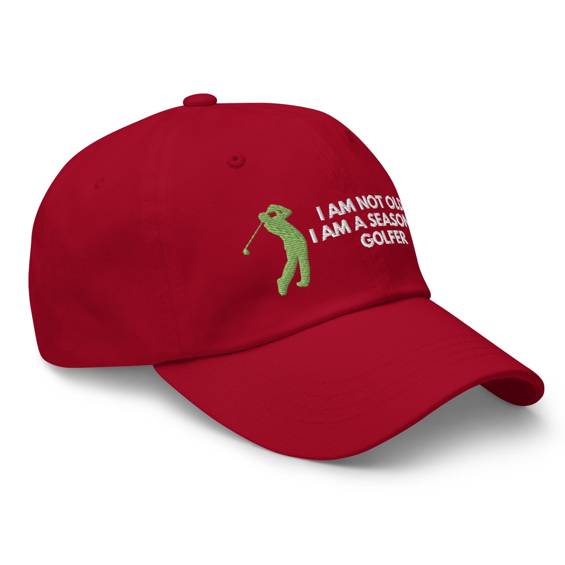 Funny Golfer Gifts  Dad Cap Cranberry Im Not Old I Am A Seasoned Golfer Hat Cap
