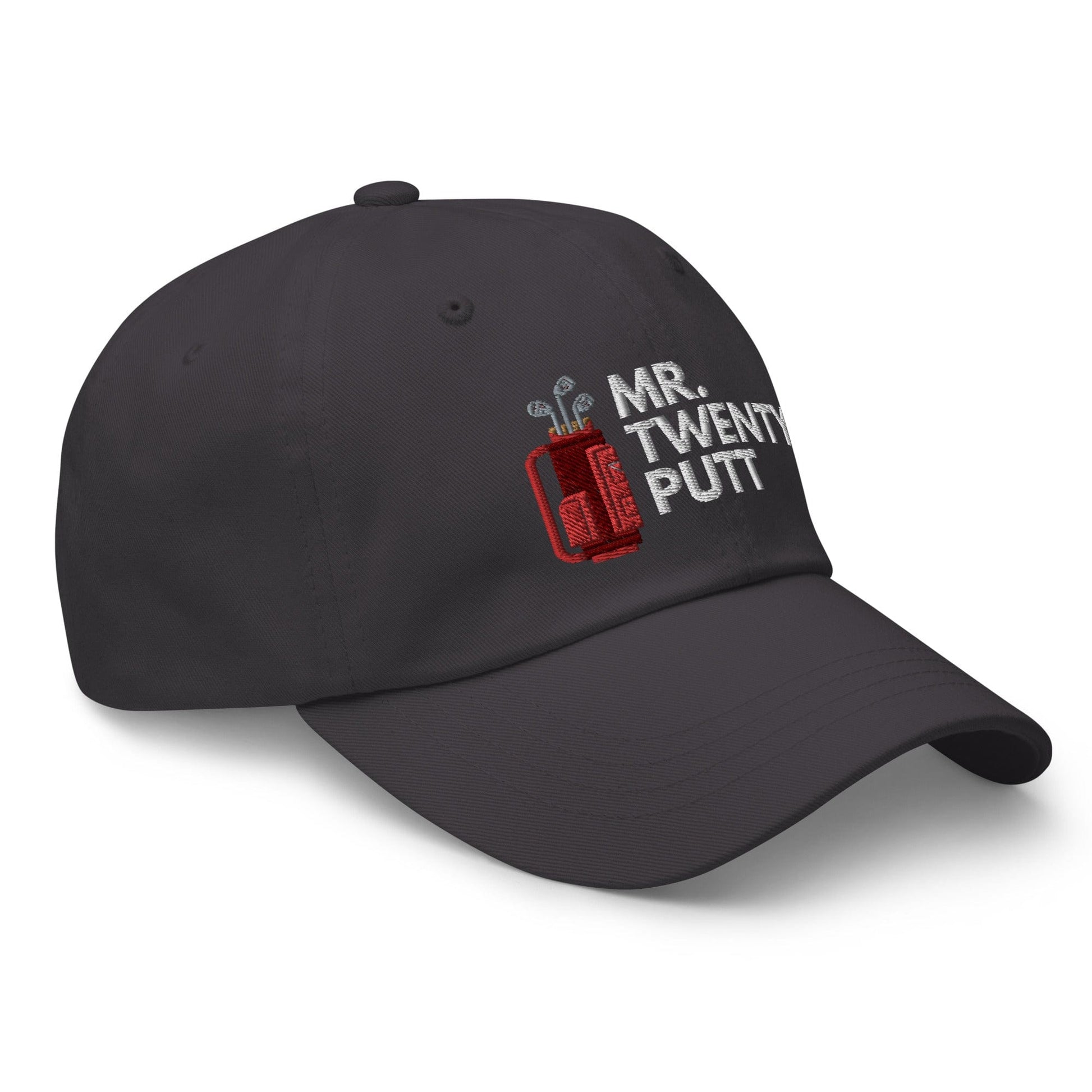 Funny Golfer Gifts  Dad Cap Dark Grey Mr. Twenty Putt Cap
