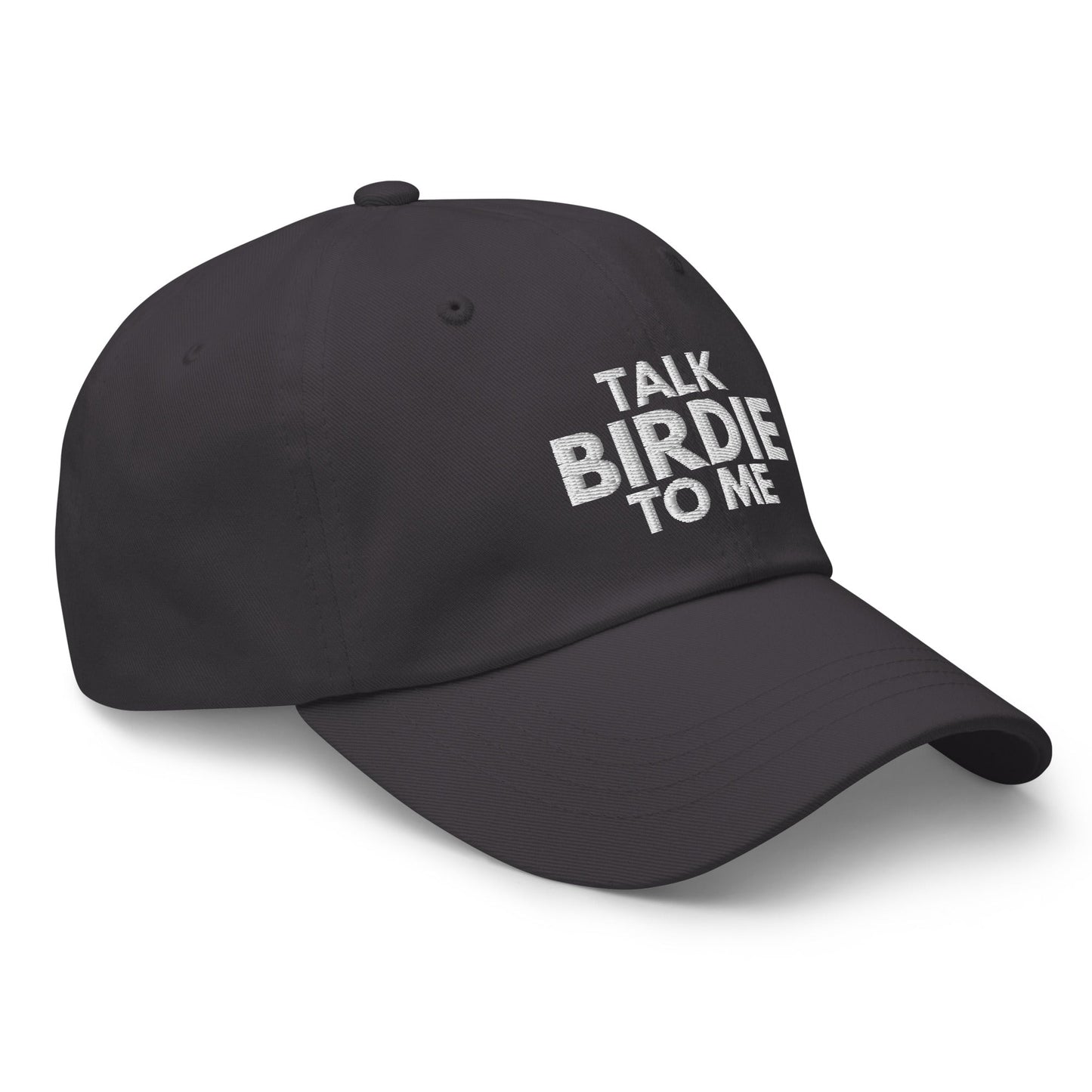 Funny Golfer Gifts  Dad Cap Dark Grey Talk Birdie To Me Hat Cap