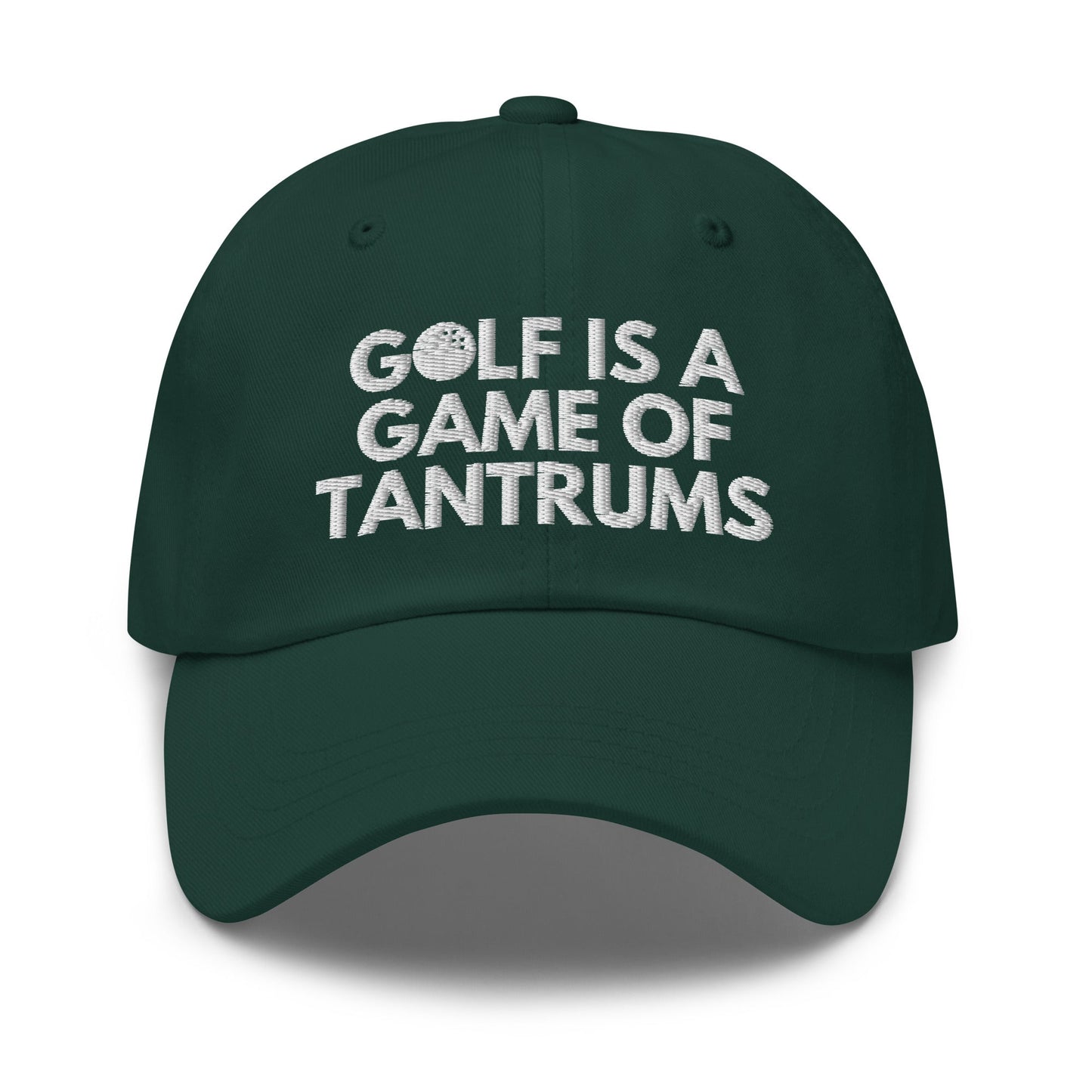Funny Golfer Gifts  Dad Cap Golf Is A Game Of Tantrums Hat Cap