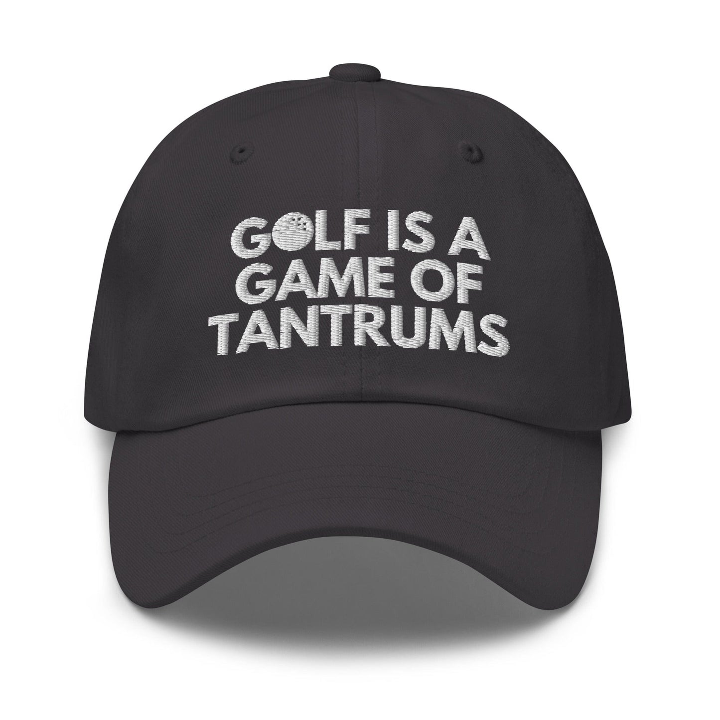 Funny Golfer Gifts  Dad Cap Golf Is A Game Of Tantrums Hat Cap