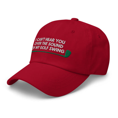 Funny Golfer Gifts  Dad Cap I Cant Hear You Over The Sound Of My Golf Swing Hat Cap