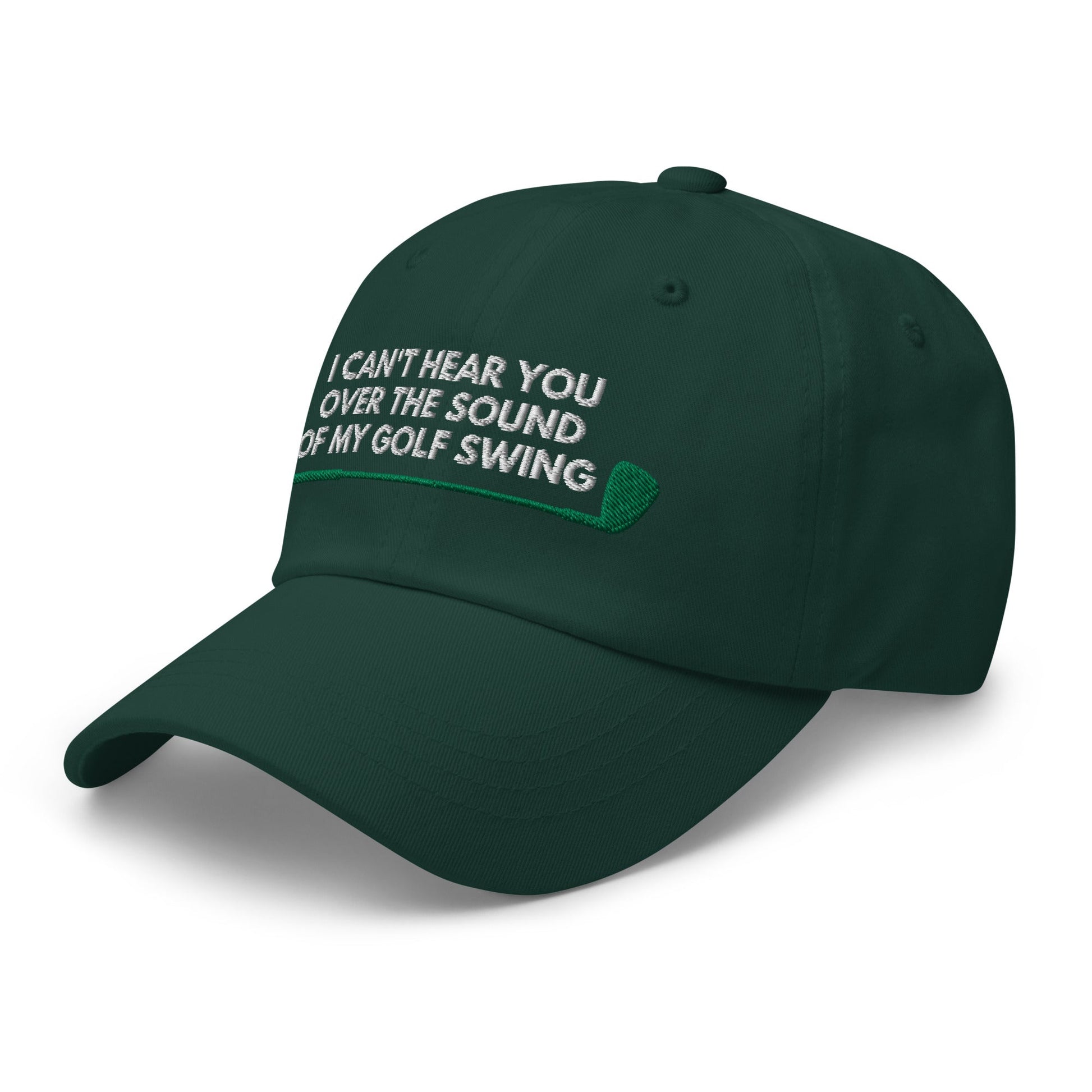 Funny Golfer Gifts  Dad Cap I Cant Hear You Over The Sound Of My Golf Swing Hat Cap
