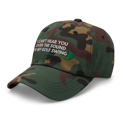 Funny Golfer Gifts  Dad Cap I Cant Hear You Over The Sound Of My Golf Swing Hat Cap