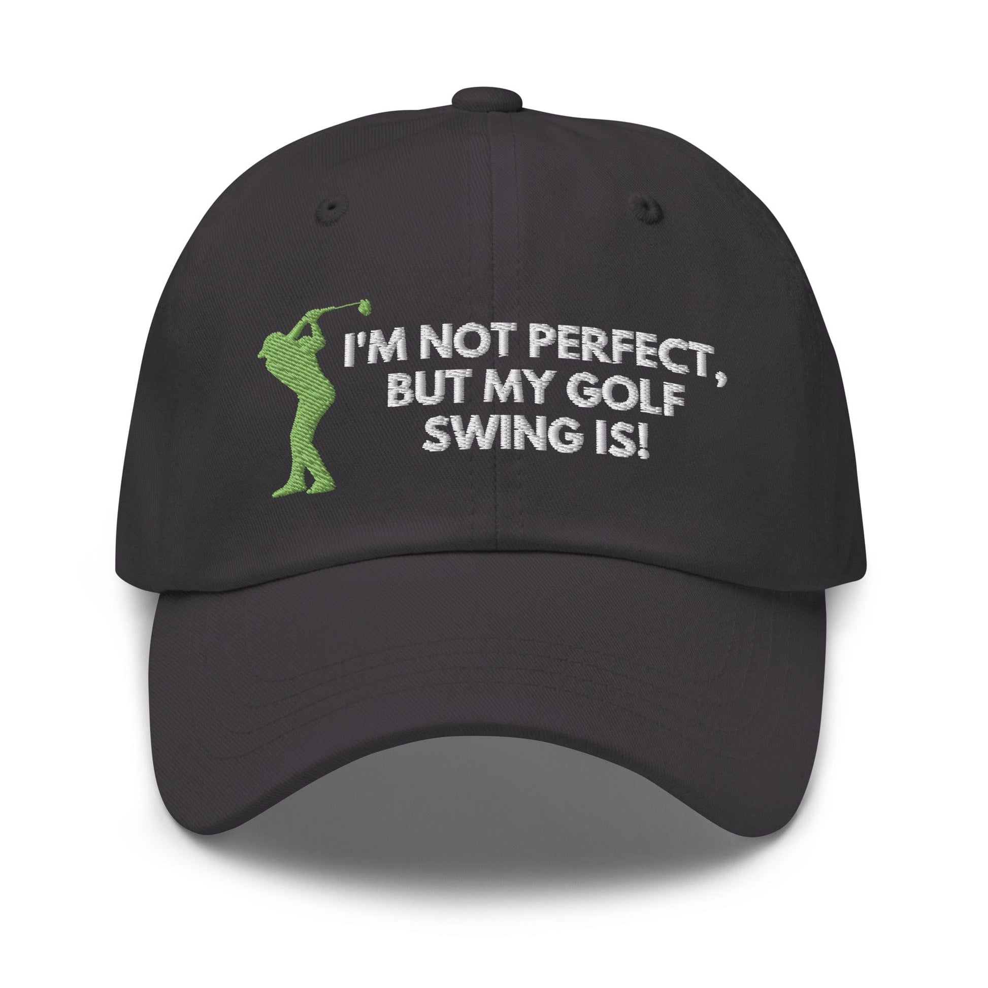 Funny Golfer Gifts  Dad Cap I'm Not Perfect But My Golf Swing Is Hat Cap