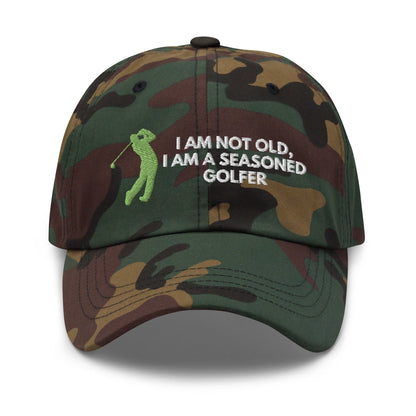 Funny Golfer Gifts  Dad Cap Im Not Old I Am A Seasoned Golfer Hat Cap