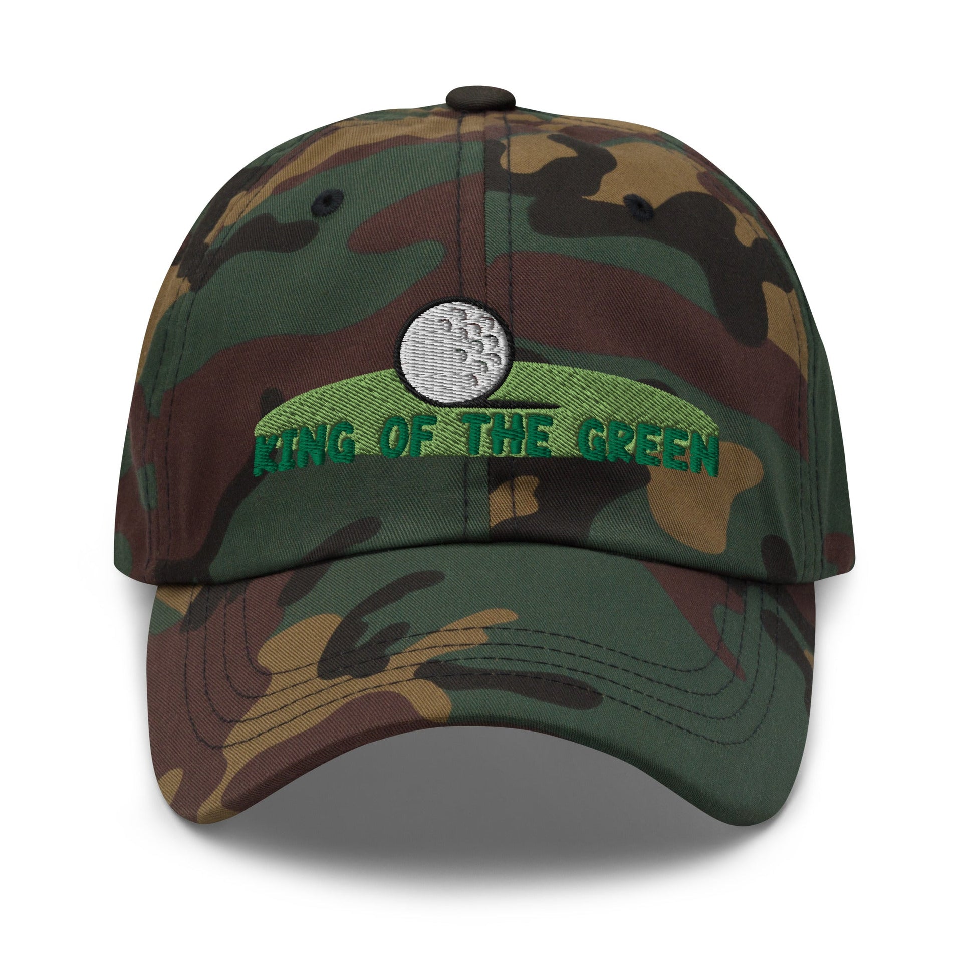 Funny Golfer Gifts  Dad Cap King of the Green Cap