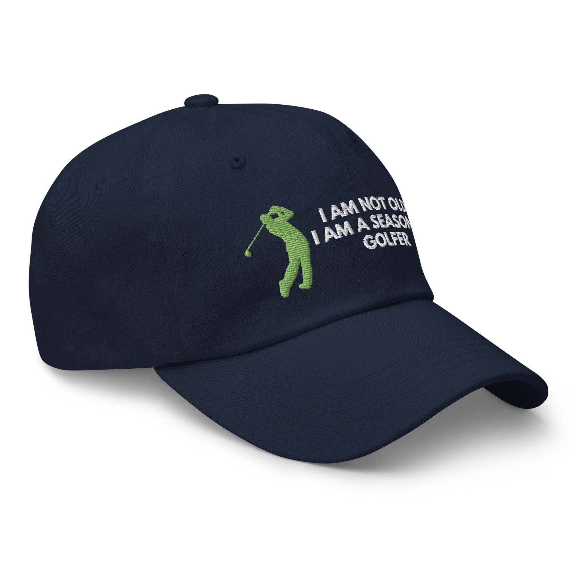 Funny Golfer Gifts  Dad Cap Navy Im Not Old I Am A Seasoned Golfer Hat Cap