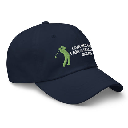 Funny Golfer Gifts  Dad Cap Navy Im Not Old I Am A Seasoned Golfer Hat Cap