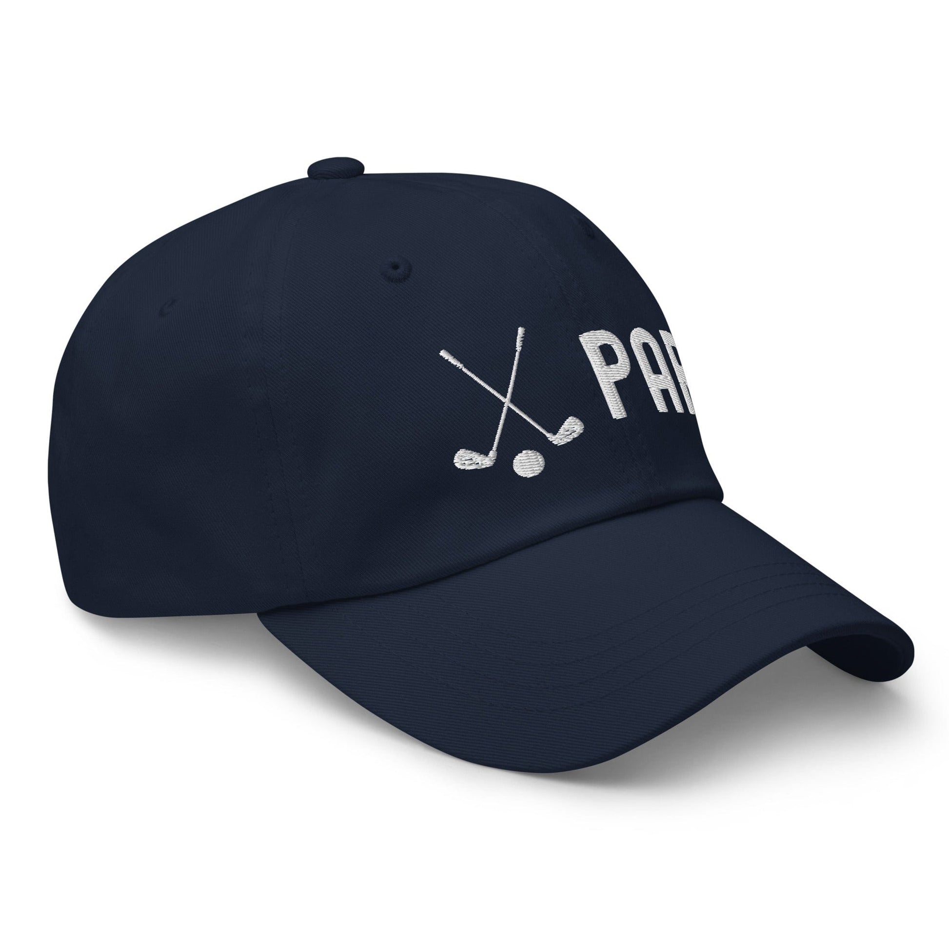 Funny Golfer Gifts  Dad Cap Navy Par Golf Club Golfball Hat Cap