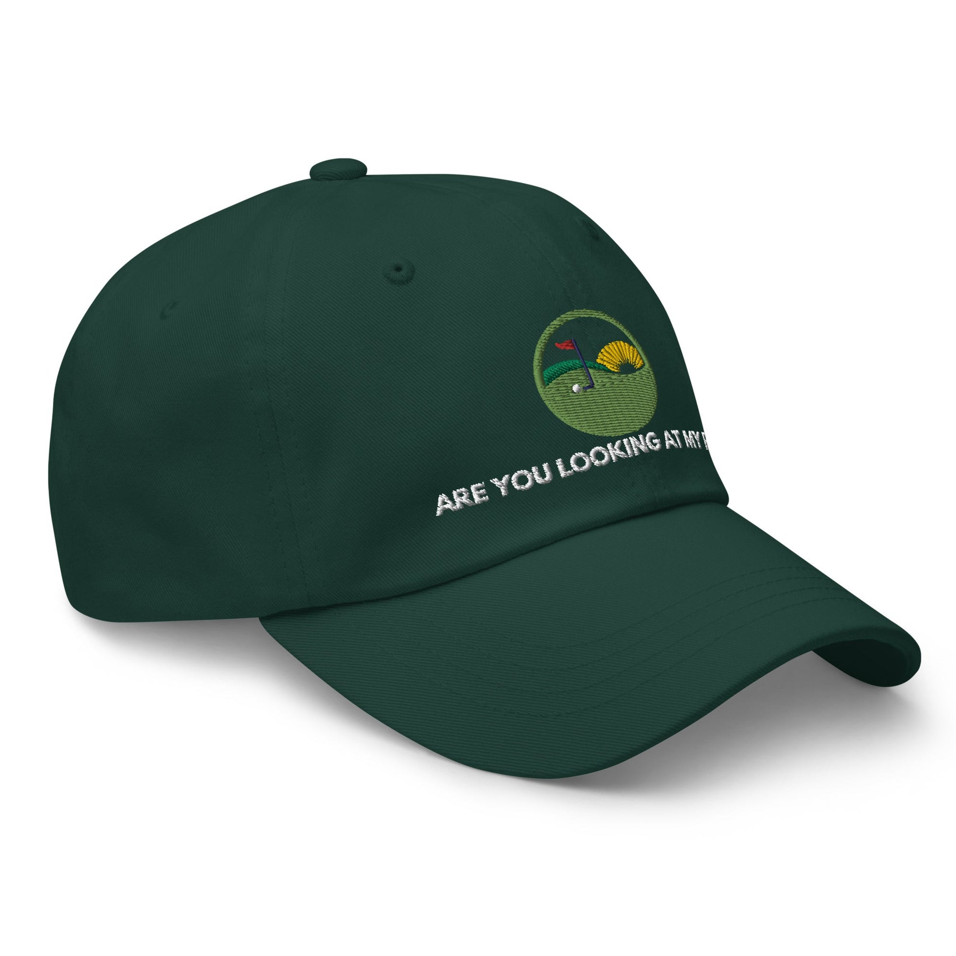 Funny Golfer Gifts  Dad Cap Spruce Are you looking at my putt Dad Cap