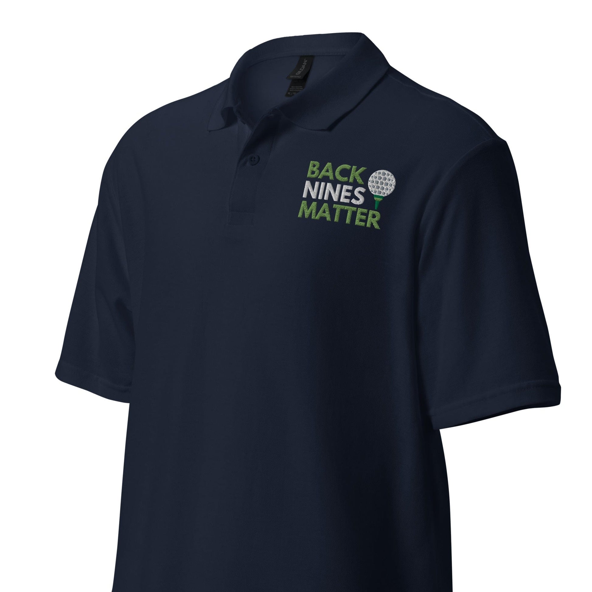 Funny Golfer Gifts  Polo Shirt Back Nines Matter Unisex Pique Polo Shirt
