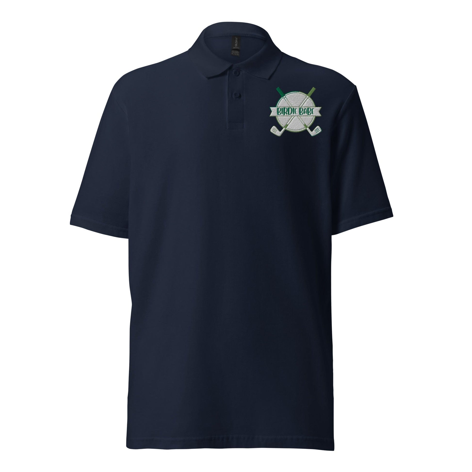 Funny Golfer Gifts  Polo Shirt Navy / S Birdie Babe Unisex Pique Polo Shirt
