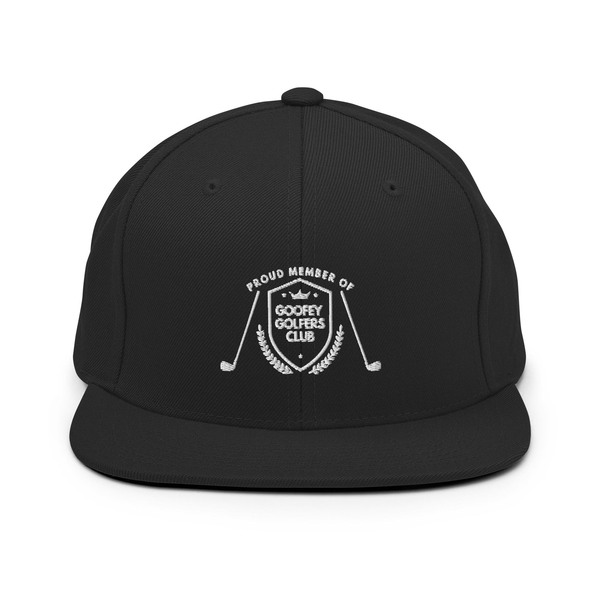 Funny Golfer Gifts  Snapback Hat Black Goofey Golfers Club Snapback Hat