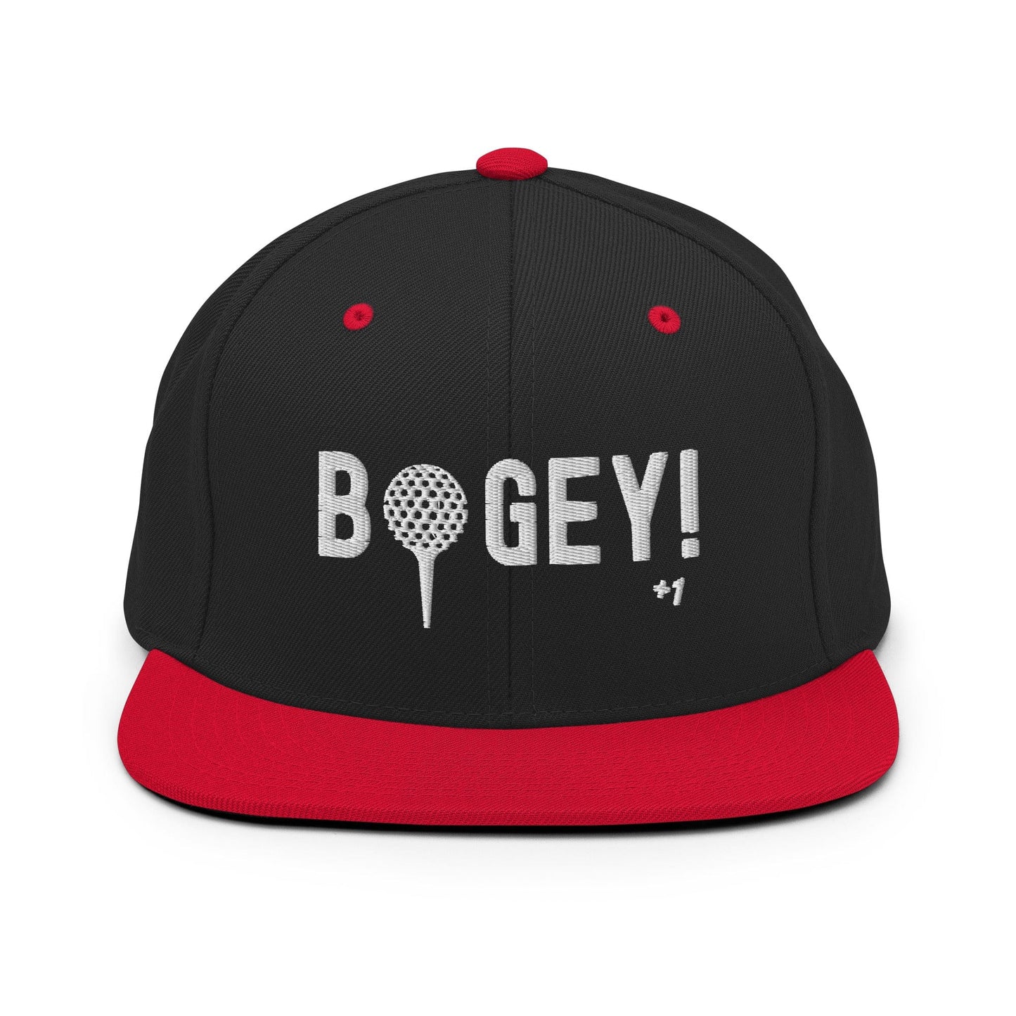 Funny Golfer Gifts  Snapback Hat Black/ Red Bogey Hat Snapback Hat