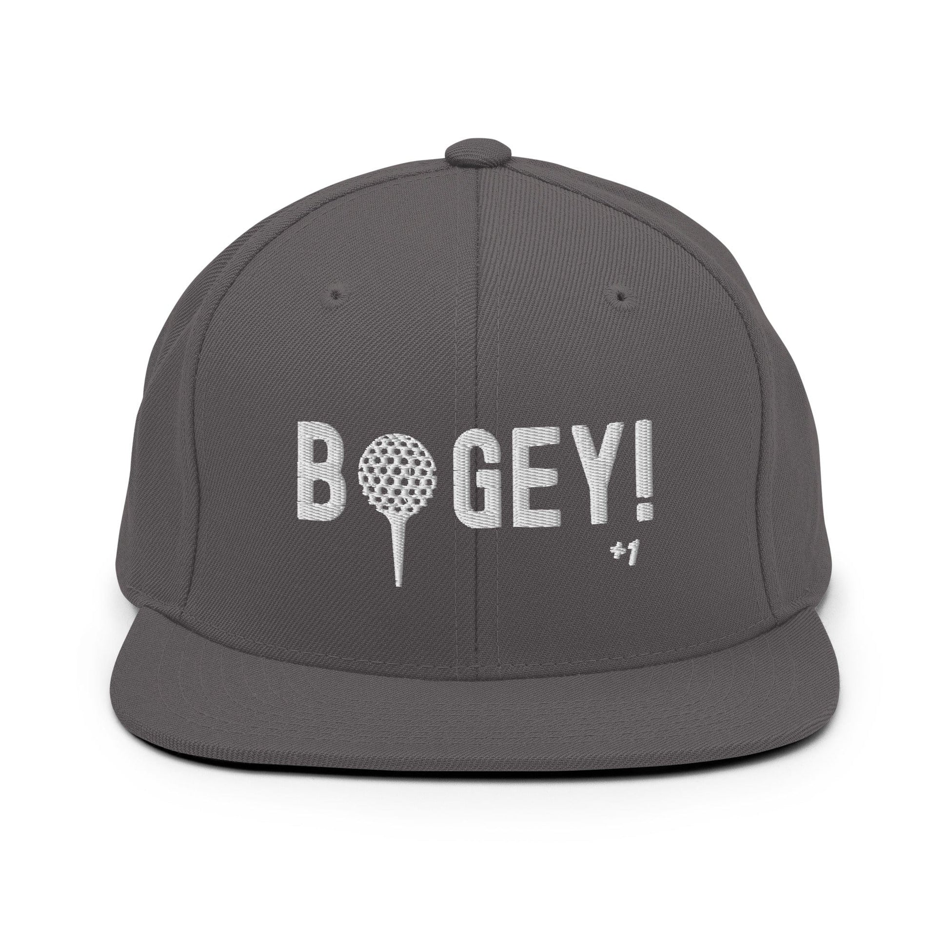 Funny Golfer Gifts  Snapback Hat Dark Grey Bogey Hat Snapback Hat