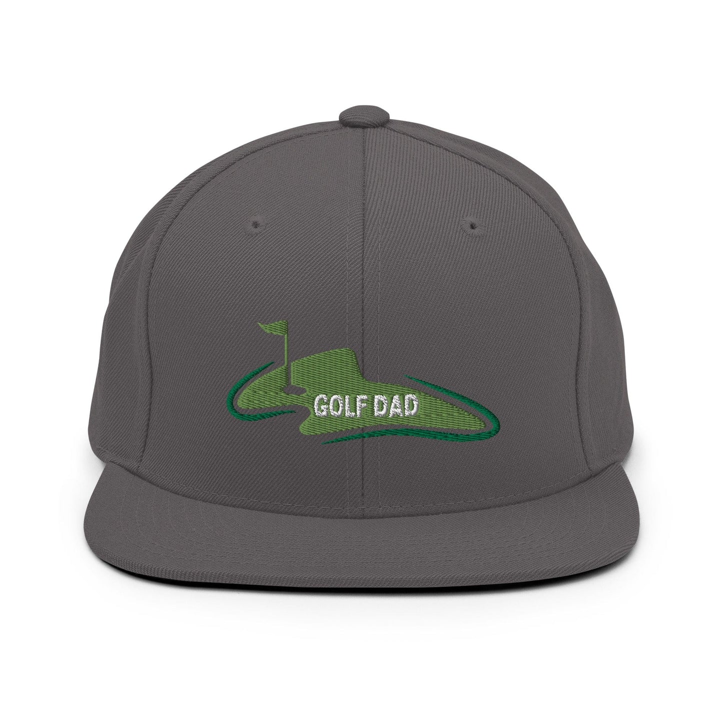 Funny Golfer Gifts  Snapback Hat Dark Grey Golf Dad Snapback Hat
