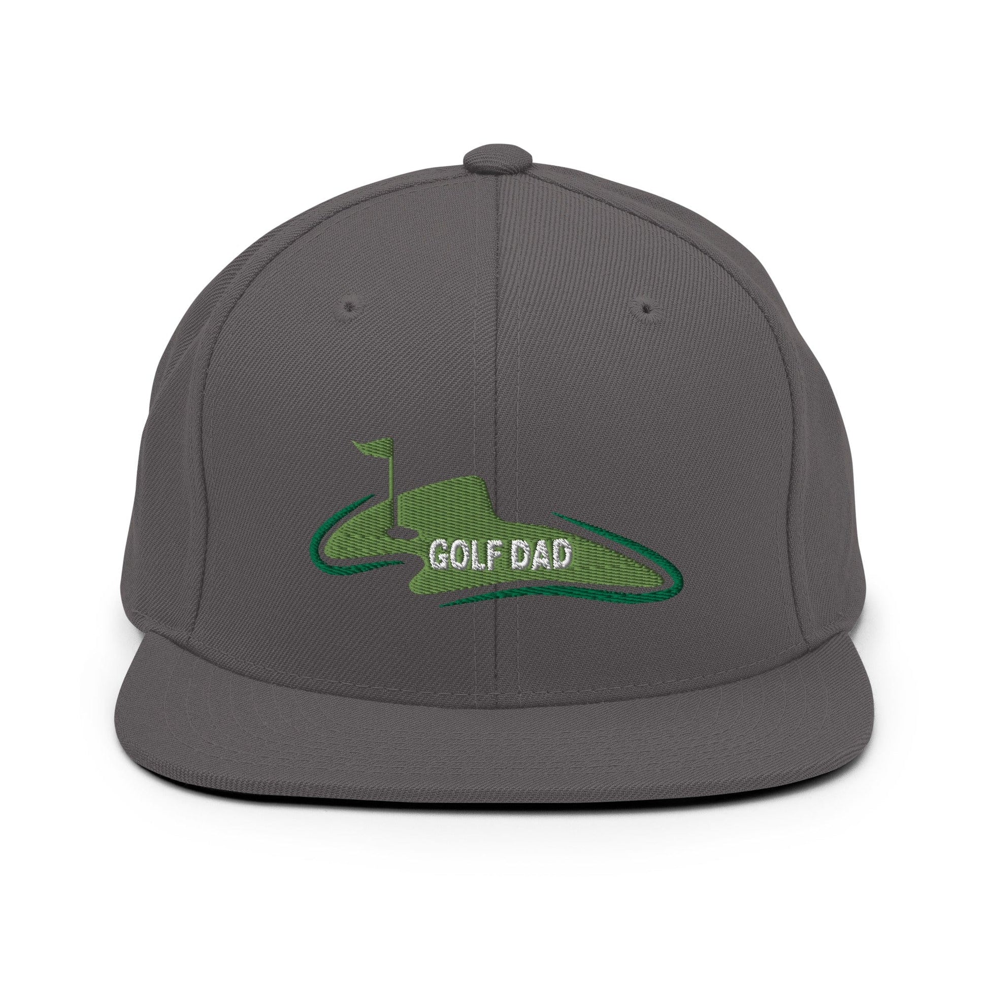 Funny Golfer Gifts  Snapback Hat Dark Grey Golf Dad Snapback Hat