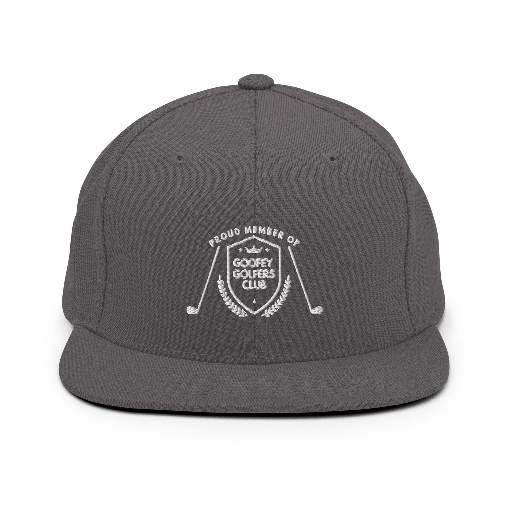 Funny Golfer Gifts  Snapback Hat Dark Grey Goofey Golfers Club Snapback Hat