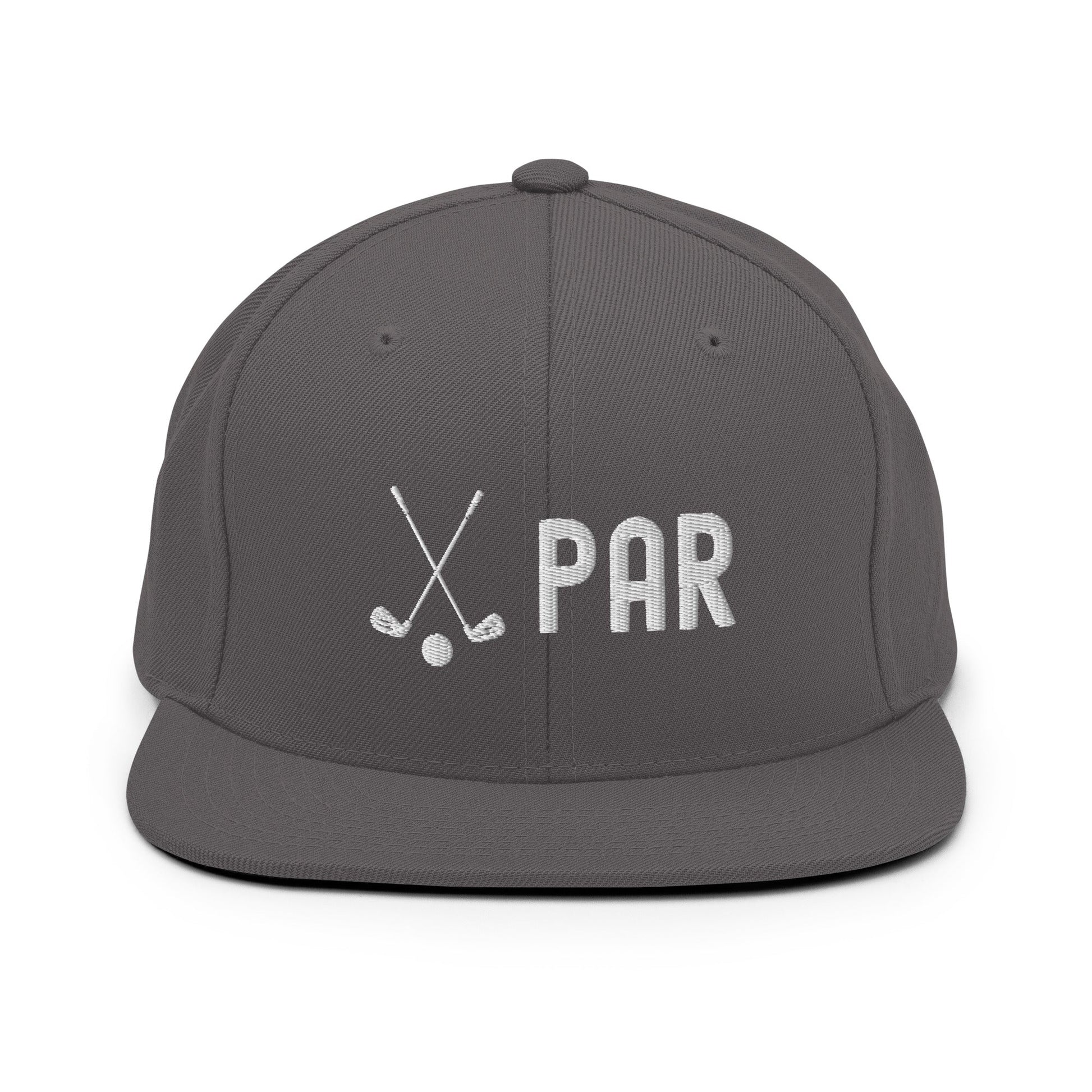 Funny Golfer Gifts  Snapback Hat Dark Grey Par Golf Club Golfball Hat Snapback Hat
