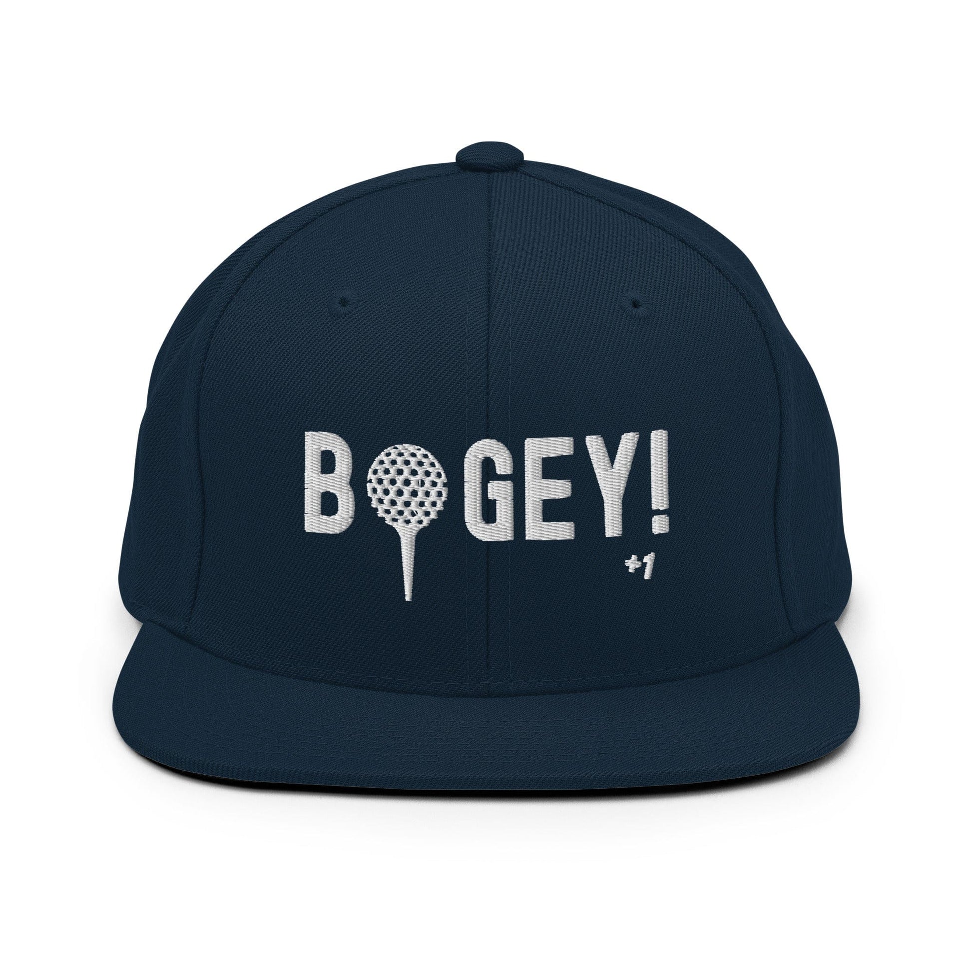 Funny Golfer Gifts  Snapback Hat Dark Navy Bogey Hat Snapback Hat