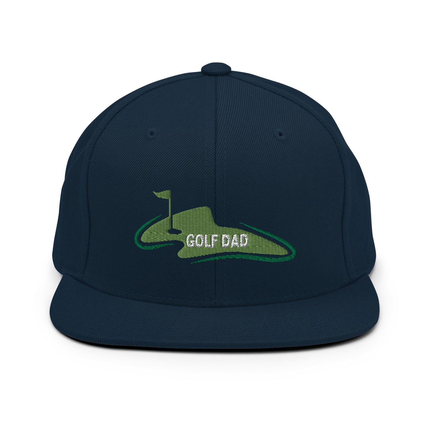Funny Golfer Gifts  Snapback Hat Dark Navy Golf Dad Snapback Hat