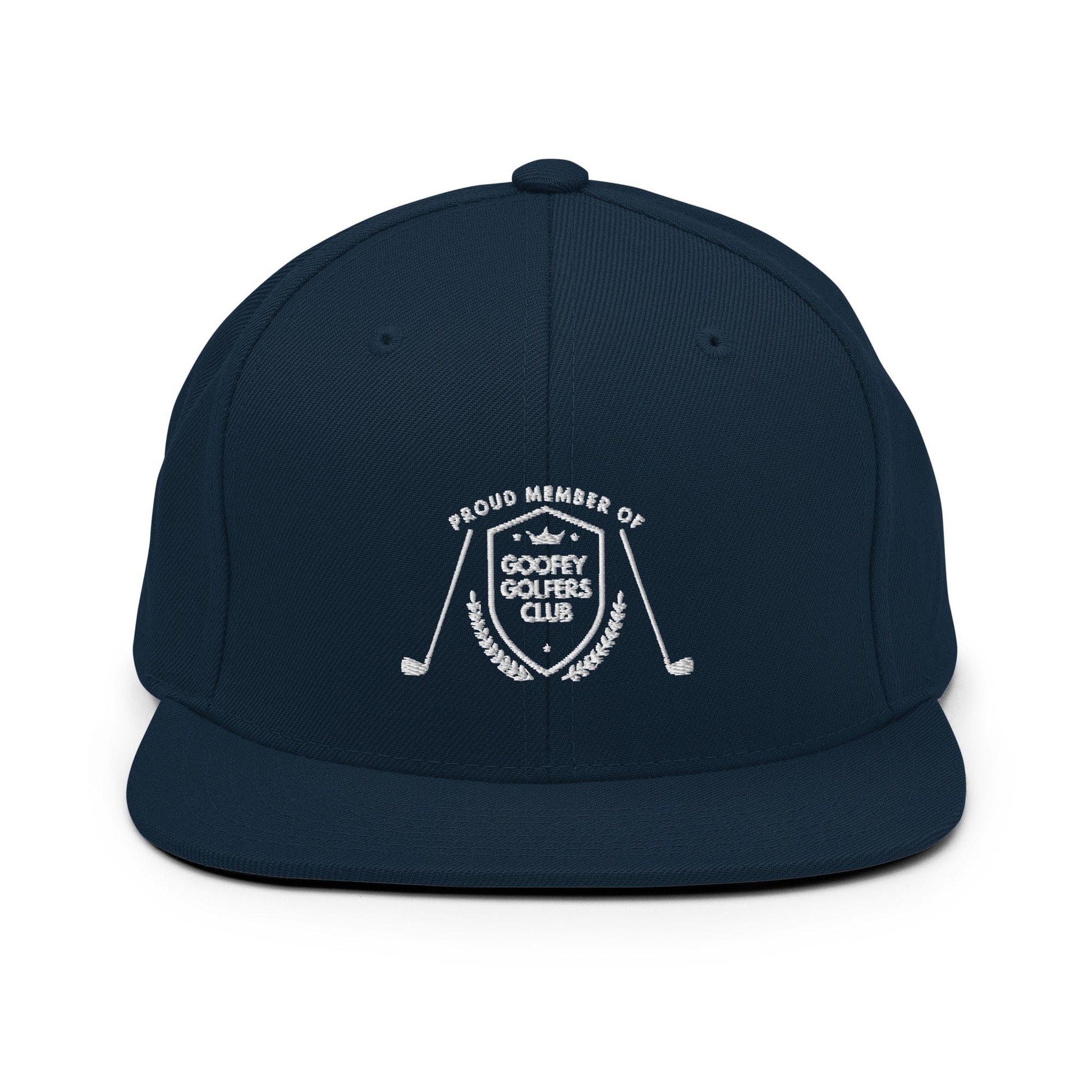 Funny Golfer Gifts  Snapback Hat Dark Navy Goofey Golfers Club Snapback Hat