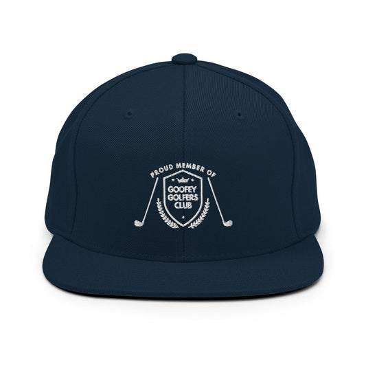 Funny Golfer Gifts  Snapback Hat Dark Navy Goofey Golfers Club Snapback Hat
