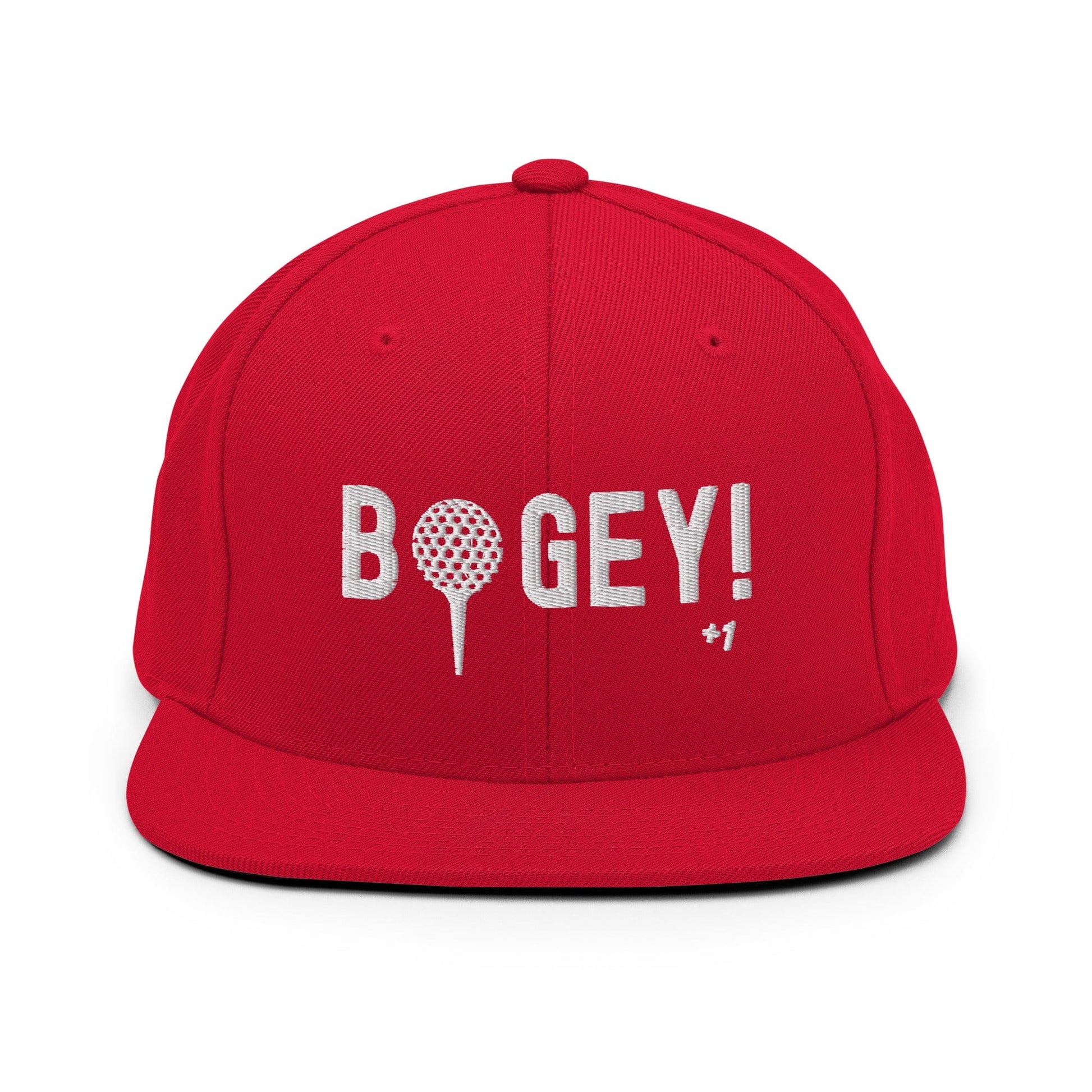 Funny Golfer Gifts  Snapback Hat Red Bogey Hat Snapback Hat