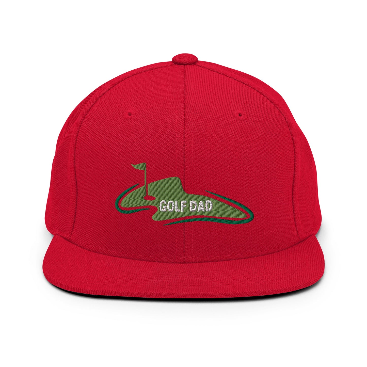 Funny Golfer Gifts  Snapback Hat Red Golf Dad Snapback Hat
