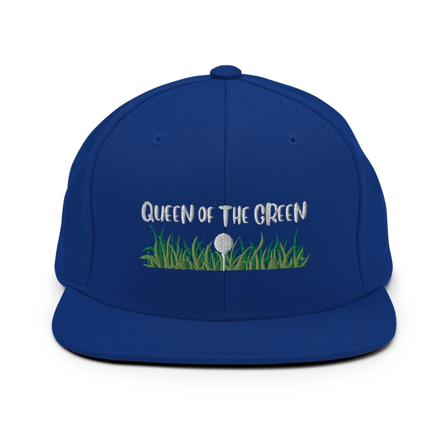 Funny Golfer Gifts  Snapback Hat Royal Blue Queen Of The Green Snapback Hat